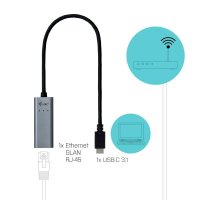 i-tec® C31METALGLAN  USB A/RJ-45 LAN-Adapter