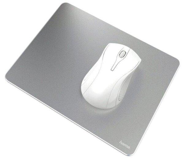 hama Mousepad Aluminium silber