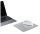 hama Mousepad Aluminium silber