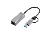 i-tec® Metal  USB C/USB 3.0 A, Ethernet LAN-Adapter