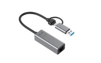 i-tec® Metal  USB C/USB 3.0 A, Ethernet LAN-Adapter