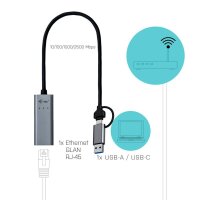 i-tec® Metal  USB C/USB 3.0 A, Ethernet LAN-Adapter