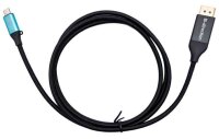 i-tec® USB C/DisplayPort Kabel 1,5 m schwarz, 1 St.