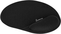 MediaRange Mousepad mit Handgelenkauflage schwarz