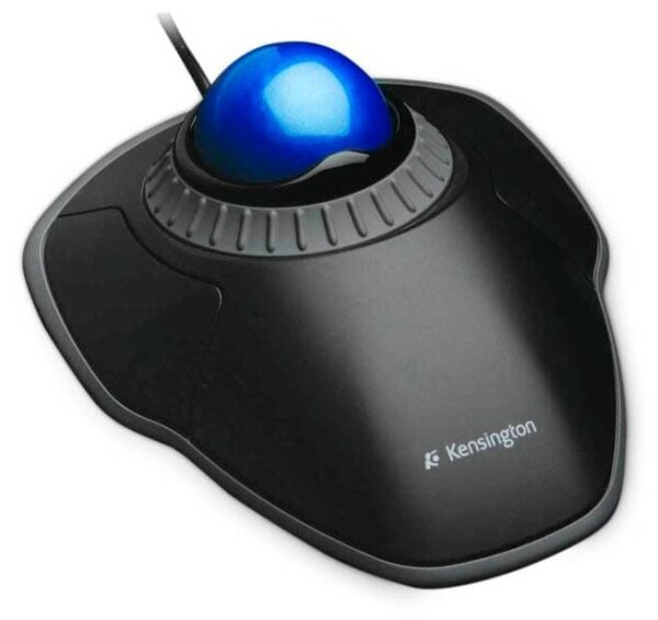 Kensington Orbit mit Scroll-Ring Trackball kabelgebunden blau, schwarz