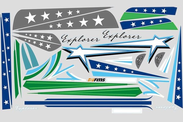 FMS F3A Explorer - Dekorbogen