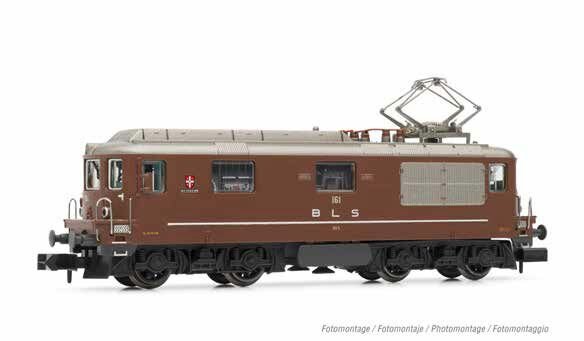 BLS, vierachsige elektrische Mehrzwecklokomotive Re 4/4 161 Domodossola, braun