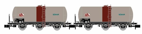 SNCF, 2-tlg. Set dreiachsiger Weinkesselwagen, SGTL SEWAR