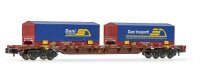 FS Containerwaggon Sgnss, Braun, mit 2x 22-Kohlecontainer...