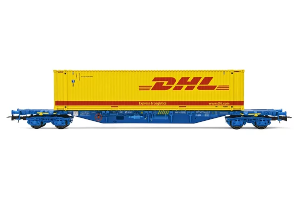 RENFE 4-achsiger Containerwaggon MMC3 mit 45-Container DHL
