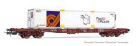 TOUAX, 4-achs. Containerwagen S70 mit Wechselaufbau Rail...