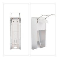 relaxdays Desinfektionsspender 10029927_0 silber Kunststoff 1,0 l, 1 St.
