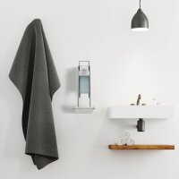 relaxdays Desinfektionsspender 10032720_0 silber Aluminium, Kunststoff 0,5 l, 1 St.