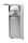 Bartscher Desinfektionsspender PS 0,9L-W 850019 silber, weiß Kunststoff 0,9 l, 1 St.
