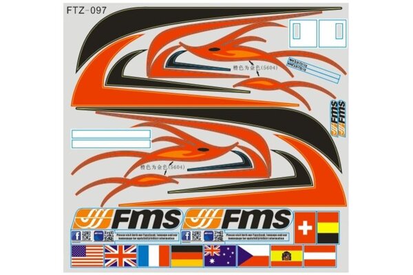 FMS Red Dragonfly - Dekorbogen