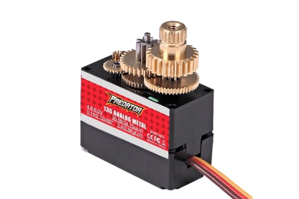 FMS Predator Analog Servo 13g MG reverse