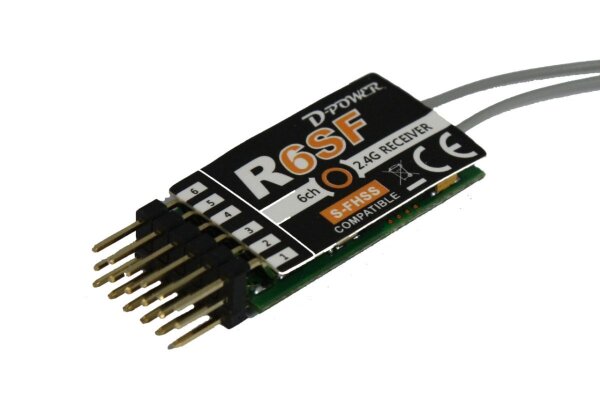 D-Power R-6SF - 2.4 GHz Empfänger S-FHSS kompatibel