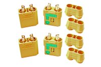 XT-90 Anti Blitz Goldkontakte gelb - 2 Paar