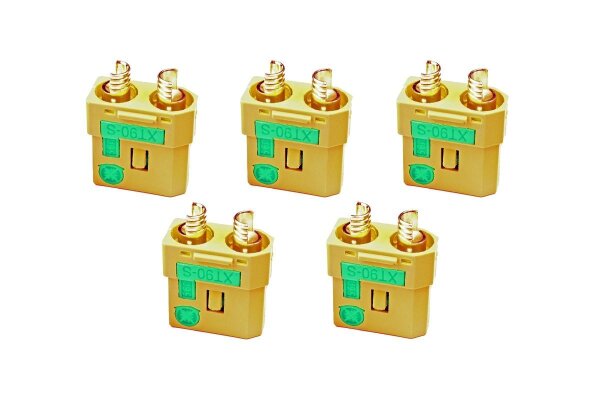 XT-90 Anti Blitz Goldkontakt Buchse gelb - 5 St.