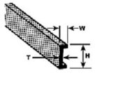 KrickC-2 U-Profil ABS 1,6x0,9x250mm (10)