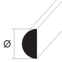 KrickMR-60 Halbrundstab 1,5x250mm (10)