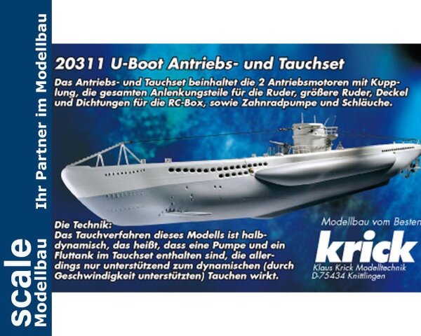 KrickU-Boot Antriebs- und Tauchset