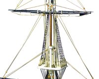 KrickUSS Constitution Mast Bausatz 1:93 Mamoli
