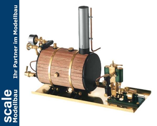 KrickVictor Dampfmaschine liegender Kessel kpl.