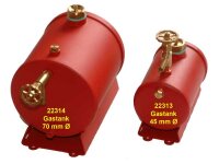 KrickGastank groß Ø 70 mm mit Nachwärmung