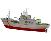 KrickFPV Westra Fischerei Patrouillenboot  1:50 Holzbausatz