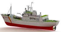 KrickFPV Westra Fischerei Patrouillenboot  1:50 Holzbausatz