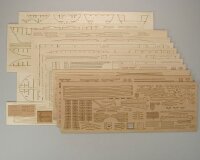 KrickHanse Kogge von Bremen 1380 Laser-Holzbausatz 1:72