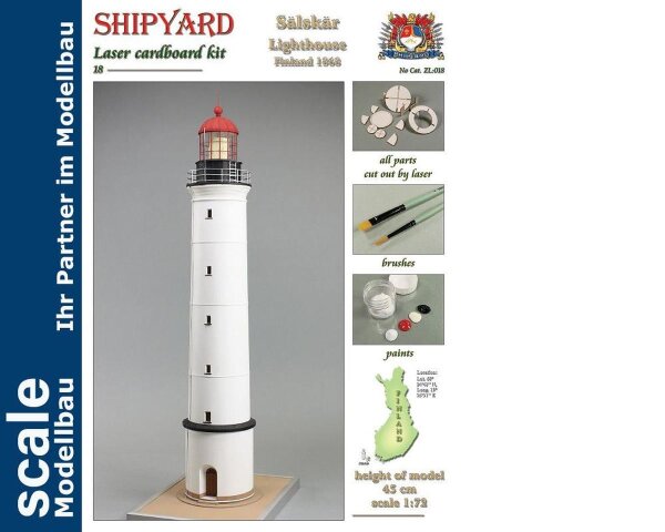KrickLeuchtturm Sälskär Laser Kartonbausatz
