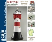 KrickLeuchtturm Roter Sand Laser Kartonbausatz