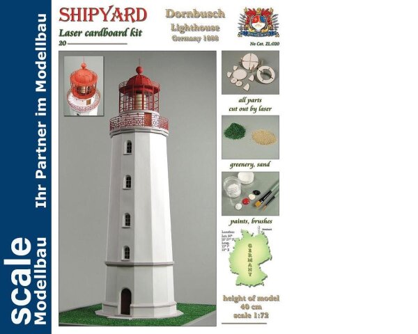KrickLeuchtturm Dornbusch Laser Kartonbausatz