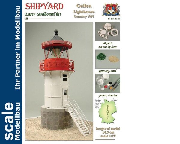 KrickLeuchtturm Gellen Laser Kartonbausatz