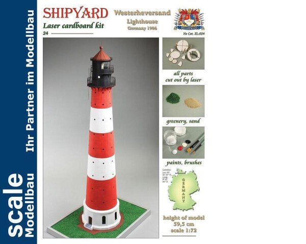 KrickLeuchtturm Westerheversand Laser Kartonbausatz