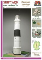 KrickLeuchtturm Kampen Laser Kartonbausatz
