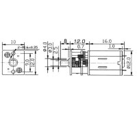 KrickMicro Pile Getriebemotor 1000:1 6V