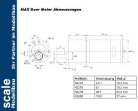 KrickMAX Gear Getriebemotor 2,5:1
