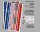 KrickEZE Tissue Spannpapier Design rot/blau (2 Bogen) DELUXE BD79