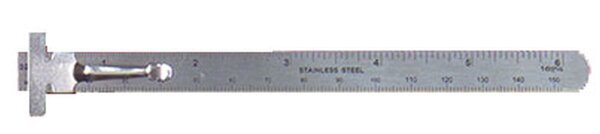 KrickStahllineal 150 mm