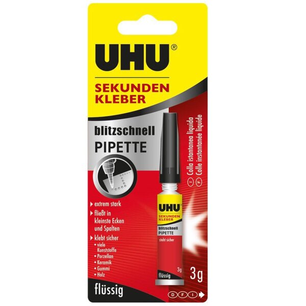 KrickUHU sekundenkl. blitzschnell Pipette 3g