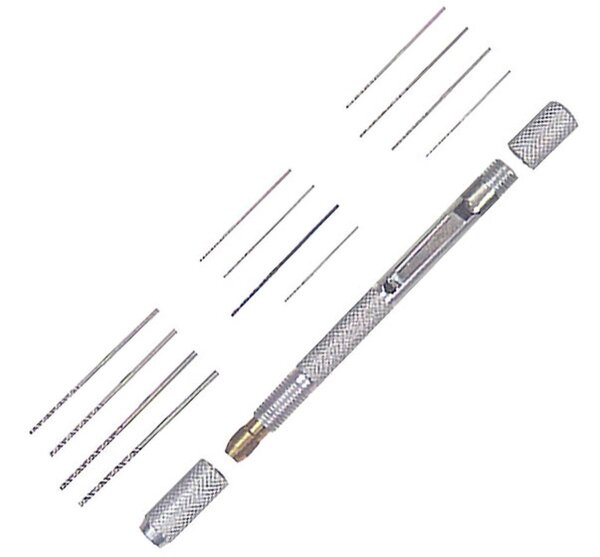 KrickMini-Bohrerhalter mit 12 Bohrern