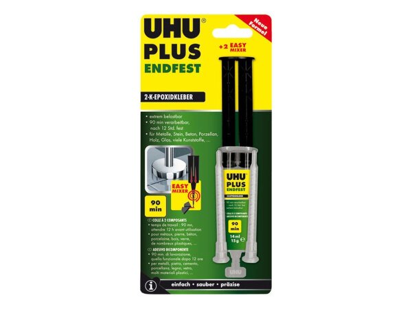 KrickUHU plus endfest Spritze inkl. statischem Mischer 15g