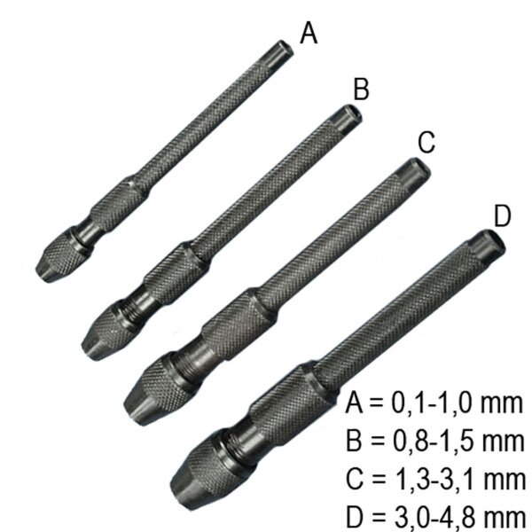 KrickBohrerhalter 0,1-4,8mm (4er Satz)  PPV4001/S