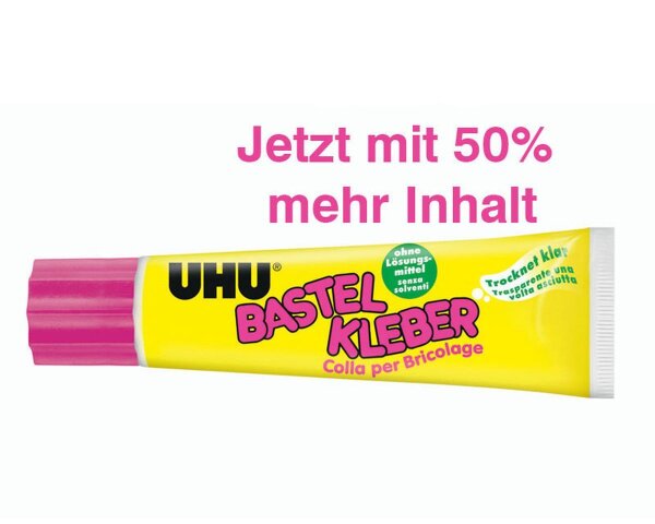 KrickUHU Bastelkleber 90g Tube ohne Lösungsmittel