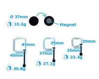 Krick3 Schraubklemmen mit Magnetfuß