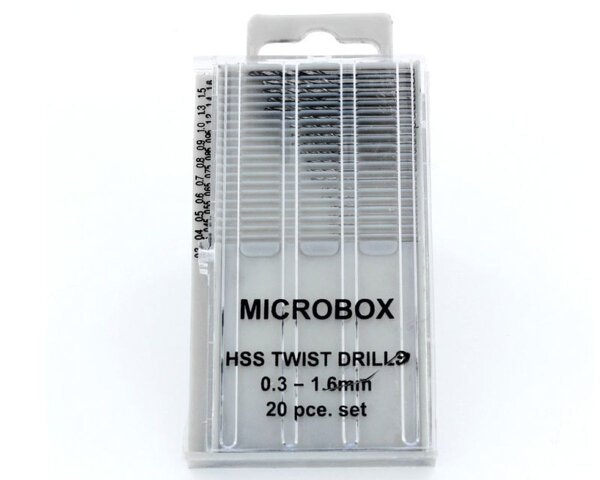 KrickMicrobox 20 HSS Bohrer 0,3-1,6 mm metrisch