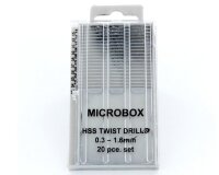 KrickMicrobox 20 HSS Bohrer 0,3-1,6 mm metrisch